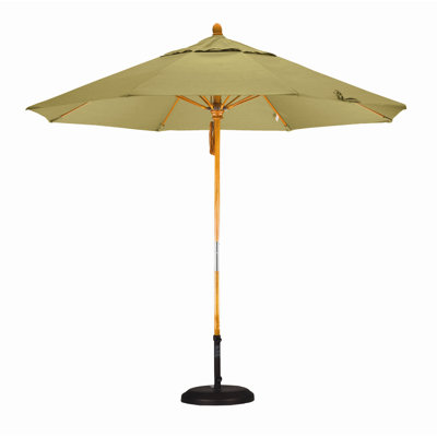 California Umbrella 9' Fiberglass Market Umbrella with Pulley