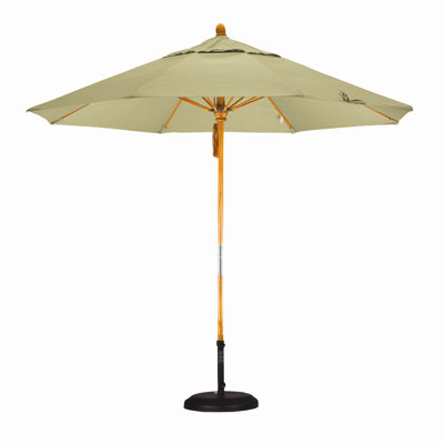 California Umbrella 9' Fiberglass Market Umbrella with Pulley