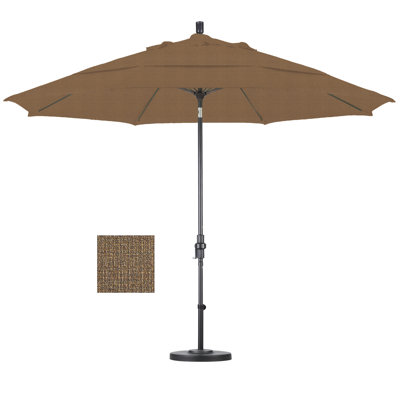 California Umbrella 11' Fiberglass Market Collar Tilt Umbrella