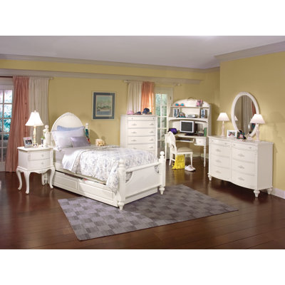 American Woodcrafters Cheri Vanity Computer Hutch