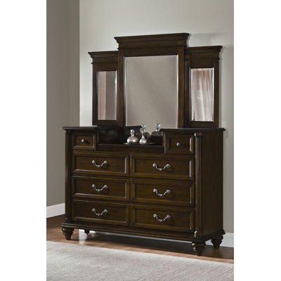 American Woodcrafters Grandeur Triple Dresser