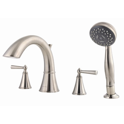 Price Pfister Saxton Double Handle Hand shower Roman Tub Faucet with Trim