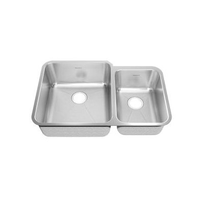 American Standard 10" Stainless Steel Undermount Double Combination with Small Bowl kitchen sink