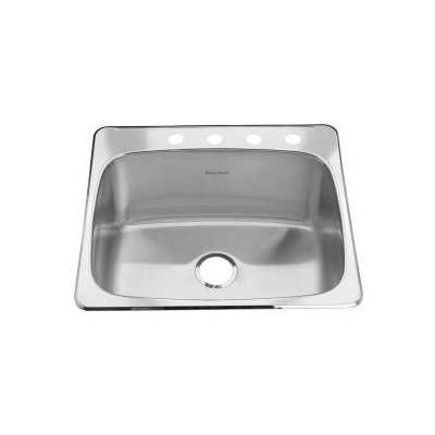 American Standard Single Hole Stainless Steel Drop-In 20.13" x 20.56" Single Bowl Utility Sink