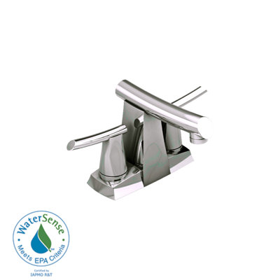 American Standard Green Tea Centerset Bathroom Sink Faucet with Double Lever Handles