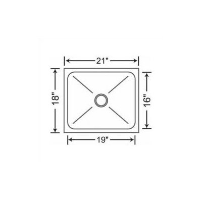 Blanco 21" x 18" Magnum Single Bowl Undermount Kitchen Sink