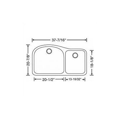 Blanco Wave 1.75 Bowl Undermount Kitchen Sink