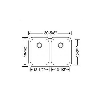 Blanco Niagara Equal Double Bowl Undermount Kitchen Sink