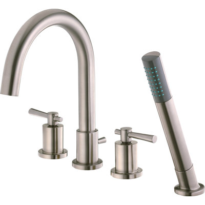 Schon Ulm Double Handle Roman Tub Faucet and Hand Shower