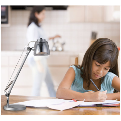 Bulbrite Industries MiniStryde LED Desk Lamp in Silver