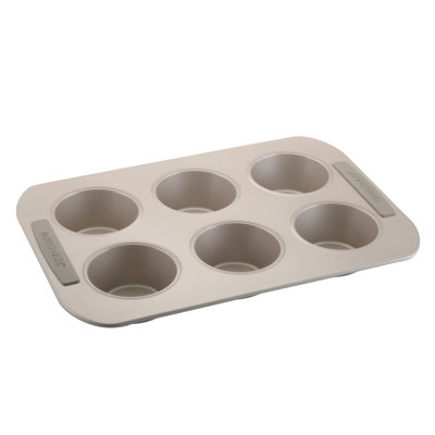 Soft Touch Bakeware Nonstick Carbon Steel 6 Cup Jumbo Muffin Pan