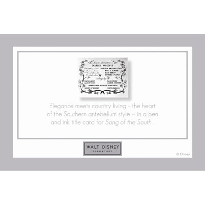 Pro Tour Memorabilia Walt Disney Signature Giclee III Framed Print #45A Inspired by Song of the South &ndash; 30" x 20"