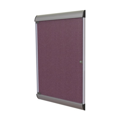 Ghent 1-Door Silhouette Enclosed Tackboard