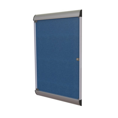 Ghent 1-Door Silhouette Enclosed Tackboard