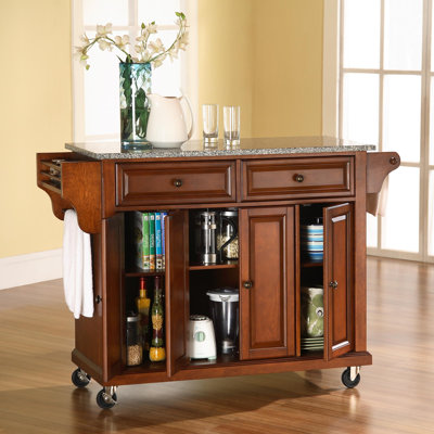 Crosley Kitchen Cart with Granite Top
