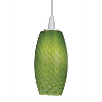 Philips Forecast Lighting Marta Wishes Pendant Shade in Marta Green Glass with Holder Options