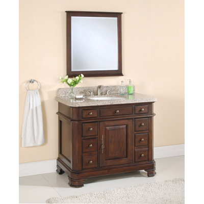 Vanities Bathroom on Antique Bathroom Vanities On Lanza 42 Single Bathroom Vanity Set In