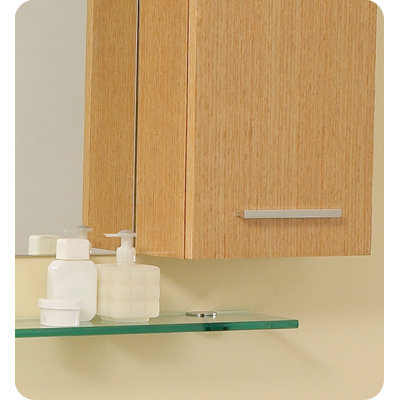Fresca Distante Modern Bathroom Vanity with Mirror & Side Cabinet