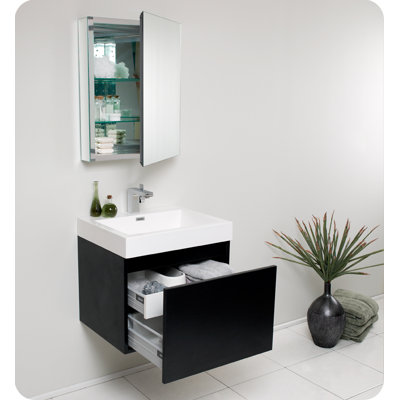 Fresca Nano Modern Bathroom Vanity with Medicine Cabinet