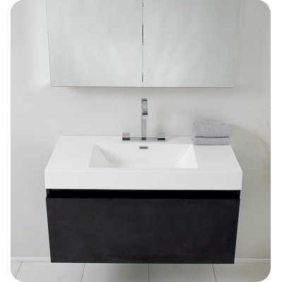 Fresca Mezzo Modern Bathroom Vanity with Medicine Cabinet