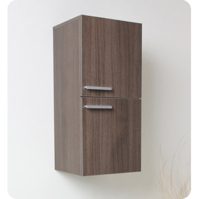 Fresca Bathroom Linen Side Cabinet with 2 Storage Areas