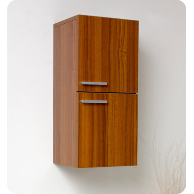 Fresca Bathroom Linen Side Cabinet with 2 Storage Areas
