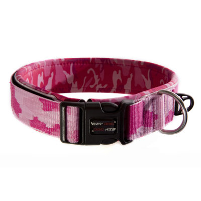EzyDog Big Boy Neo Dog Collar in Pink Camo