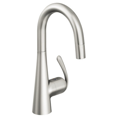 Grohe Ladylux3 Single Handle Single Hole Bar Faucet with Dual Spray Pull Down