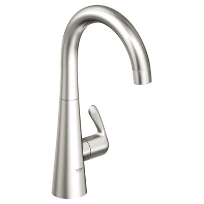 Grohe Ladylux&sup3; One Handle Single Hole Pillar Kitchen Faucet with Watercare