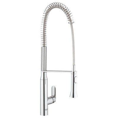 Grohe K7 Semi-Pro Single Handle Single Hole Bar Faucet with Watercare