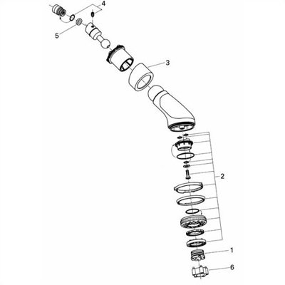 Grohe Relexa Top 4 Volume Control Shower Head