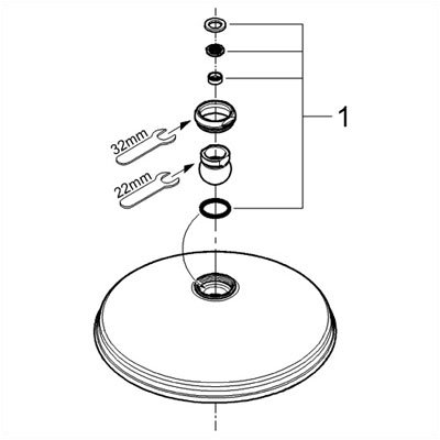 Grohe Rainshower Retro Shower Head