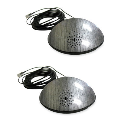 Spracht External Microphone, 2/PK, Plugs Into Auro Soho, Silver