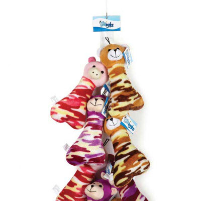 Grriggles Camo Critters Clip Strip Dog Toy (12 Pieces)