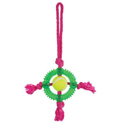 Grriggles Fundamentals Tennis Tugs Dog Toy