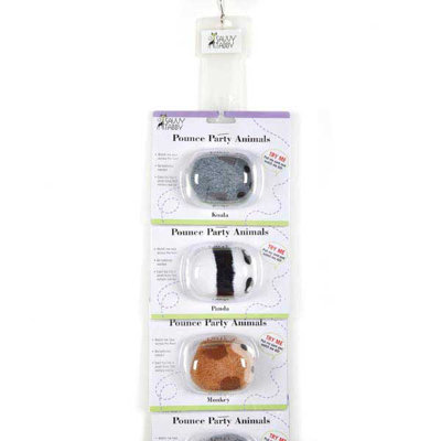 Savvy Tabby Pounce Party Animals Clip Strip Cat Toy (6 Pieces)