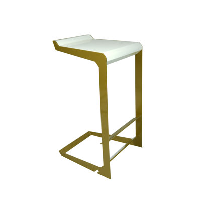 Nolen Niu, Inc. Laso Barstool with Leather Seat