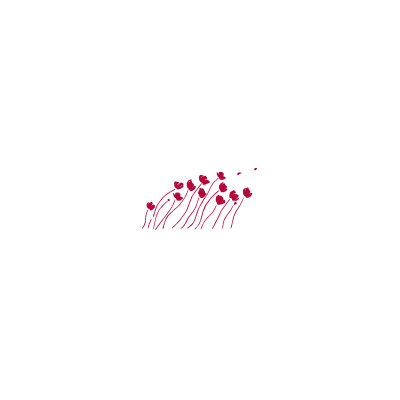 ADZif Spot Petals in the Wind Wall Decal