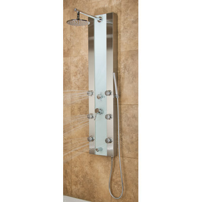 Pulse Showerspas Paradise Stainless Steel Shower Panel