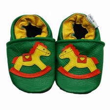 Augusta BabyRocking Horse Soft Sole Leather Baby Shoes-image