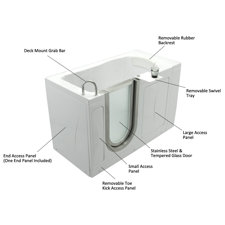 DeltaWindemere Widespread Bathroom Faucet with Double Lever Handles image