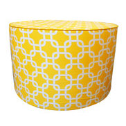 yellow ottoman