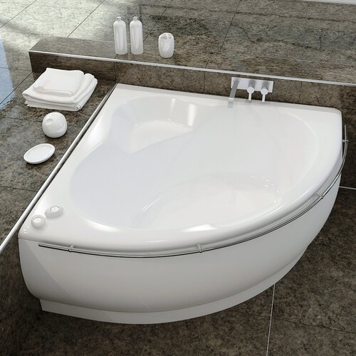 aquatica fame 59 x 59 corner ecomarmor bathtub