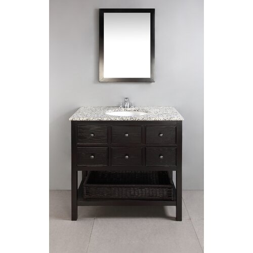 Simpli Home Burnaby 36 Single Bathroom Vanity Set