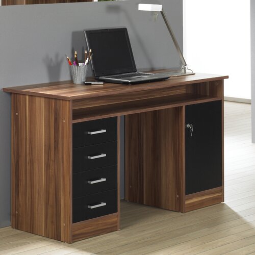 Tvilum Whitman Computer Desk with 4 Drawers and 1 Door