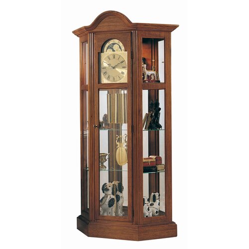 Howard Miller Majestic Curio Grandfather Clock Cabinet