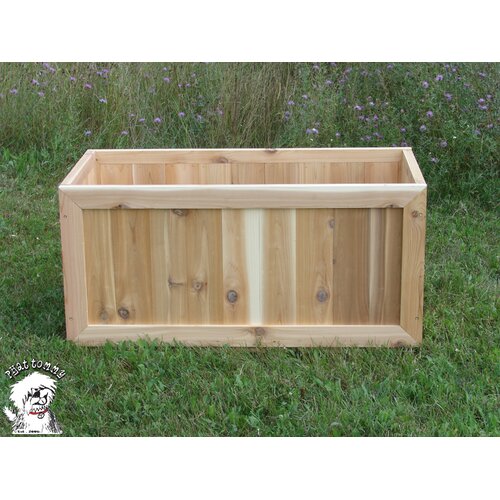 Buyers Choice Phat Tommy Rectangle Western Cedar Garden Planter Window