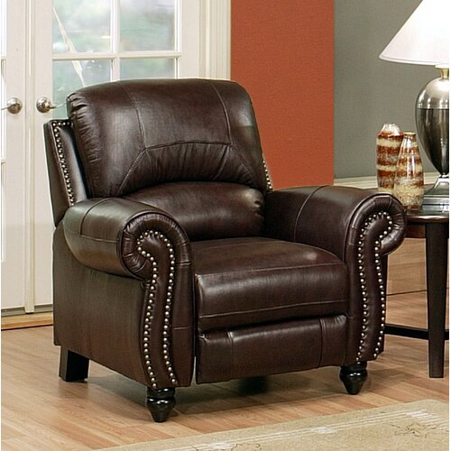 Abbyson Living Charlotte Leather Club Recliner