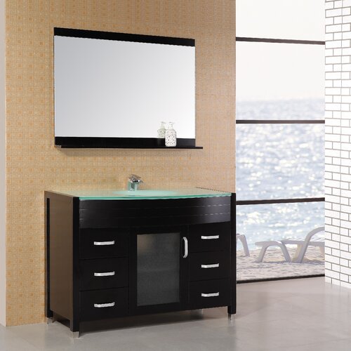 Design Element Waterfall Cascade 47.25 Single Sink Vanity Set