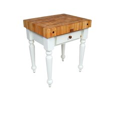 American Heritage Rustica Kitchen Island with Butcher Block Top